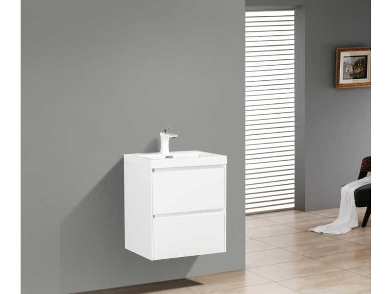 Купить Тумба под раковину BelBagno Pietra Mini PIETRA MINI-500-2C-SO-BL 50 см, белый глянцевый ( Bianco Lucido)