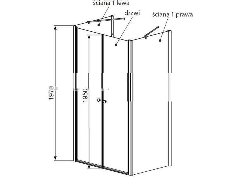 Купить Душевая дверь в нишу Radaway EOS II DWD 110 3799493-01