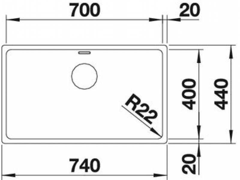 Купить Мойка Blanco Andano 700-U 518614 без клапана-автомата