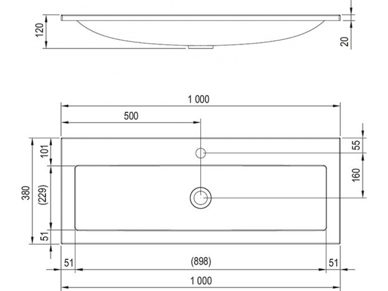 Купить Раковина Ravak Classic 40, белый, XJD01140000