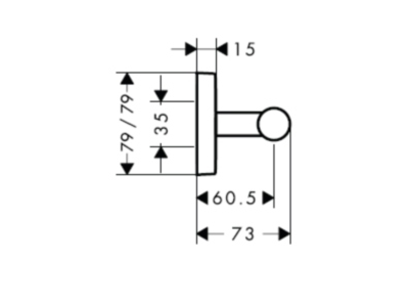 Купить Поручень Hansgrohe PuraVida 41513000