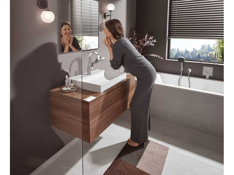 Купить Смеситель для раковины Hansgrohe Vivenis, с донным клапаном, хром глянцевый, 75030000