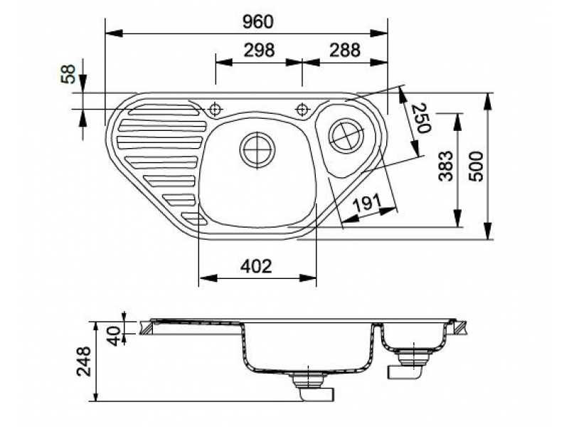 Купить Мойка угловая Franke CALYPSO COG 651 E, 114.0184.968, гранит, установка сверху, цвет бежевый, 96*50 см