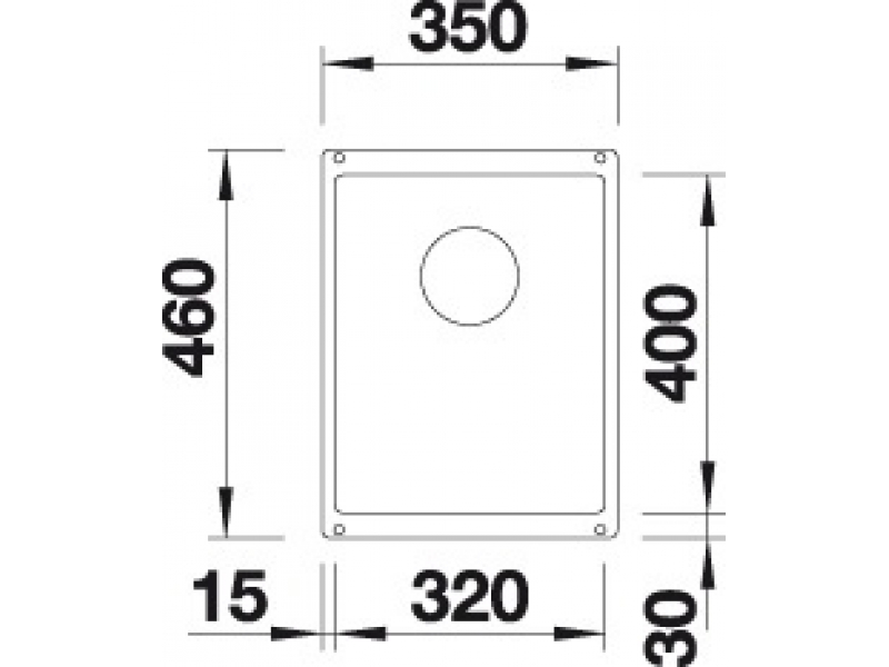 Купить Мойка Blanco Subline 320-U 523408, алюметаллик