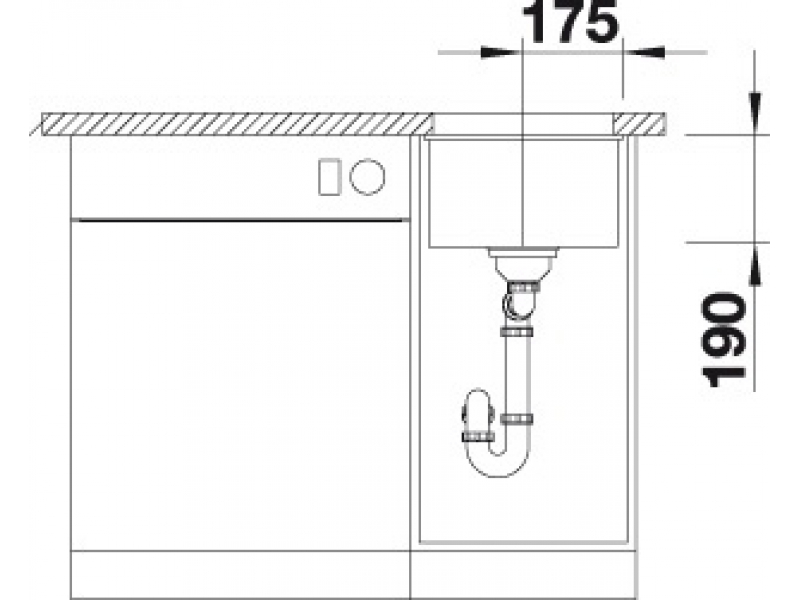 Купить Мойка Blanco Subline 320-U 523408, алюметаллик