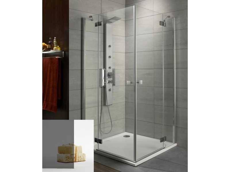 Купить Душевой уголок Radaway Almatea KDD 100L*80R, 100 x 80 х 195 см, стекло графит, профиль хром, 32180-01-05N