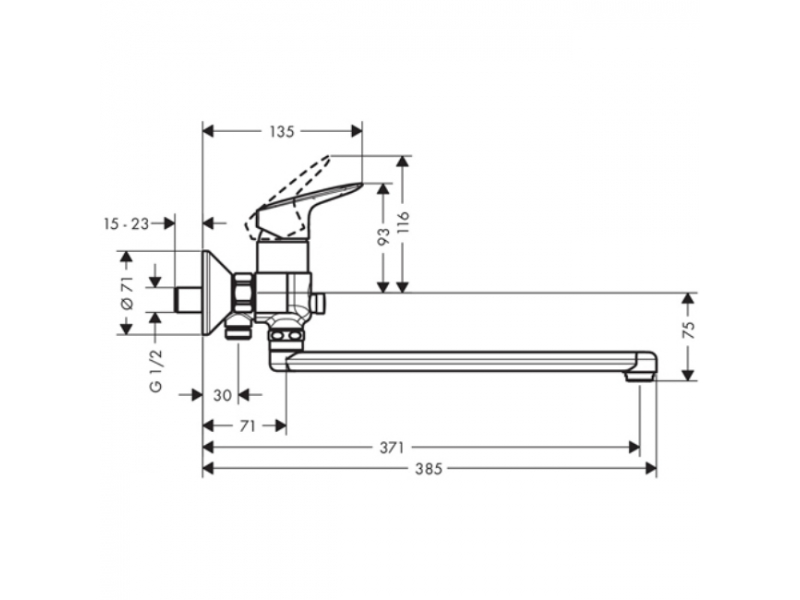 Купить Смеситель для ванны Hansgrohe Logis 71402000