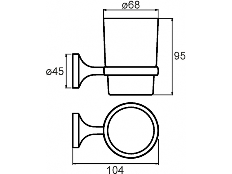 Купить Стакан Milardo Magellan MAGSMG0M45