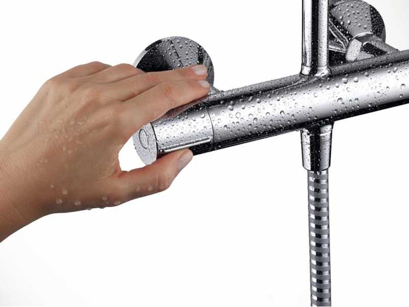 Купить Душевая система Hansgrohe Vernis Shape Showerpipe 230 1jet с термостатом, хром, 26286000