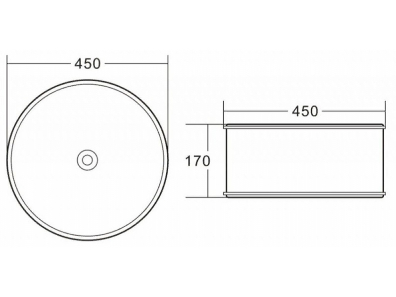 Купить Раковина BelBagno BB1383 накладная 45 х 45 х 17 см