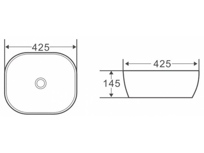 Купить Раковина BelBagno BB1301 накладная 42.5 х 42.5 х 14.5 см