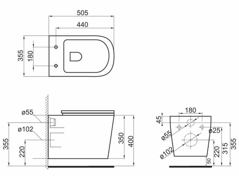 Купить Унитаз подвесной BelBagno Veneto BB132CHR