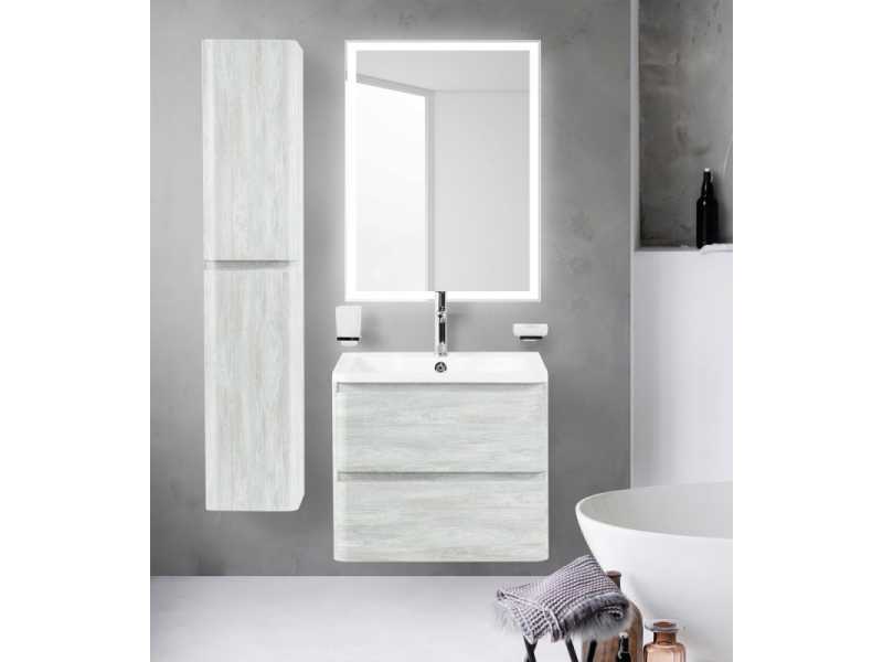 Купить Тумба под раковину Belbagno Albano 60 cм подвесная, Rovere Vintage Bianco, ALBANO-600-2C-SO-RVB