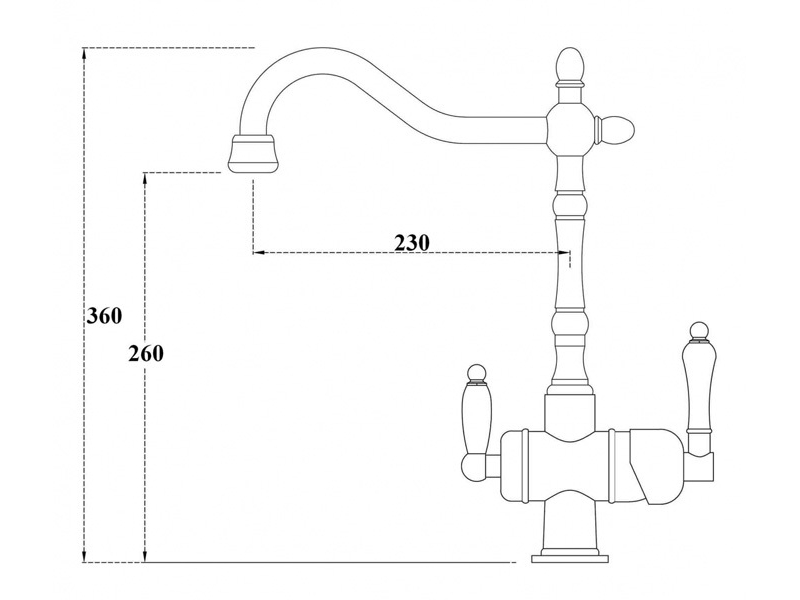 Купить Смеситель Zorg Clean Water ZR 326 YF NICKEL для кухни под фильтр, цвет никель