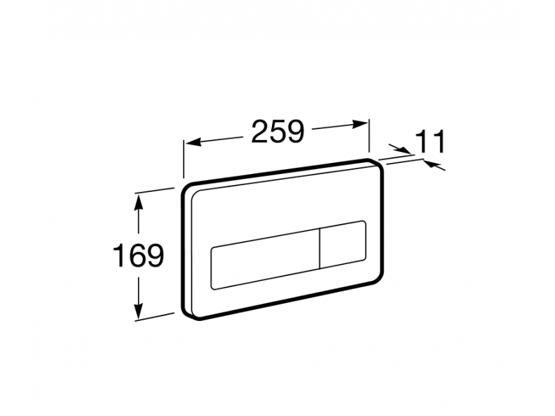Купить Кнопка смыва Roca PL3 Antivandalica 890097300 электронная, нержавеющая сталь