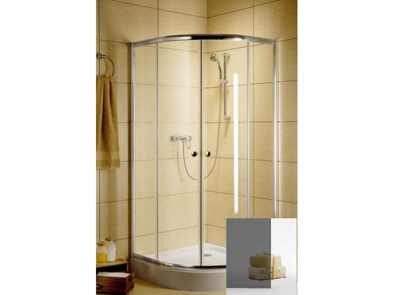 Купить Душевой уголок Radaway Classic A 80 x 80 х 185 см, стекло графит, профиль хром, 30010-01-05