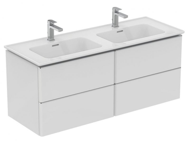 Купить Раковина двойная Ideal Standard Strada II Vanity 124 см, белый, T300501