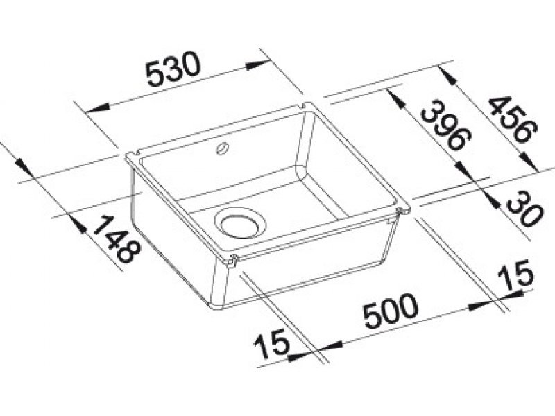 Купить Мойка Blanco Subline 500-U 523733, белый глянцевый