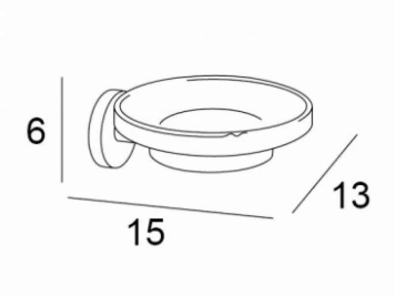 Купить Мыльница Inda Gealuna A10110CR03, настенная