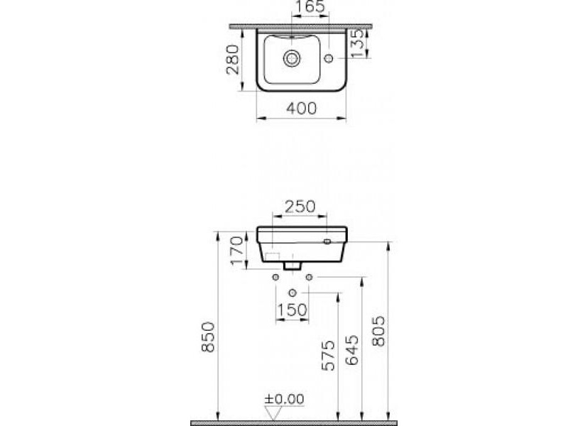 Купить Раковина Vitra S 50 5343B003-0029