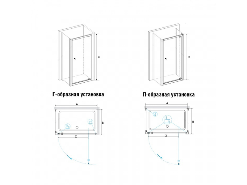 Купить Душевой уголок RGW PA-35, 04083577-11, 70 х 70 x 185 см, дверь распашная, стекло прозрачное, хром