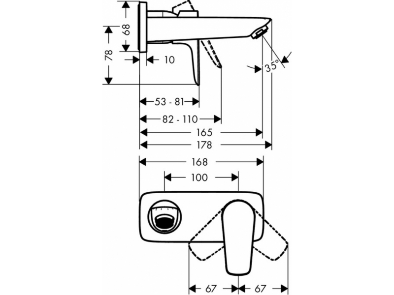 Купить Смеситель Hansgrohe Talis E, хром, 71732000