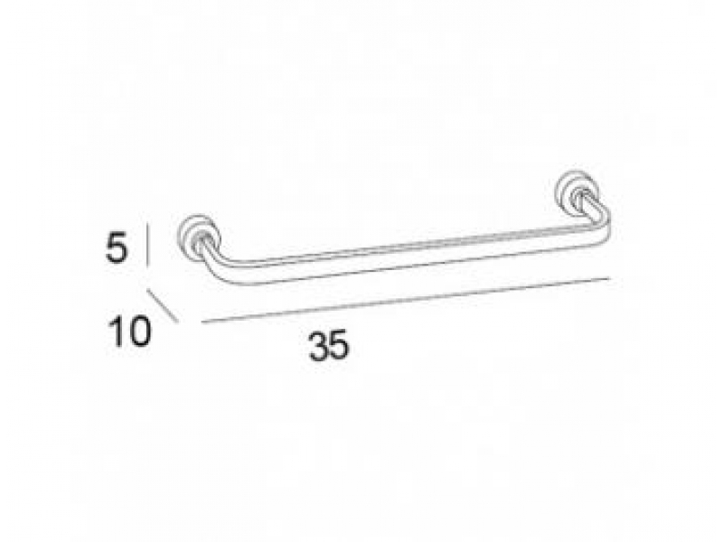 Купить Полотенцедержатель Inda Dado A1290ACR, 35 см, хром