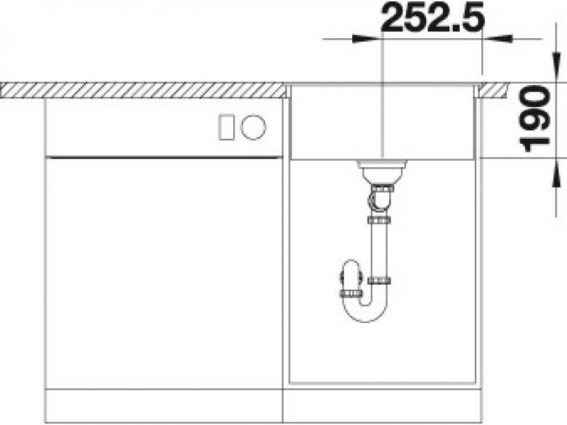 Купить Мойка Blanco Dalago 5-F 518849 темная скала