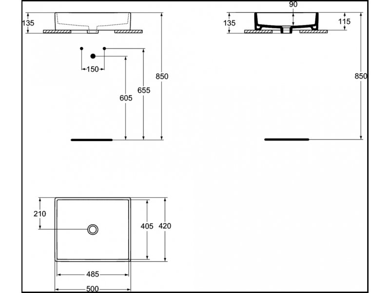 Купить Раковина Ideal Standard Strada K077601