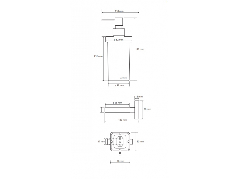 Купить Дозатор Bemeta Tasi 154109042 8.2 x 13 x 19.2 см, хром