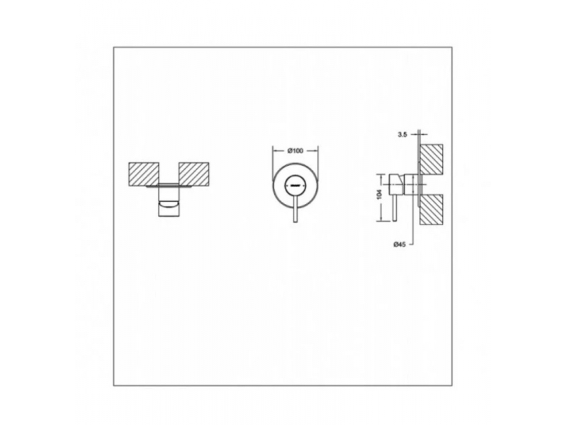 Купить Смеситель Bravat Arc для душа, черный матовый, PB86061BW-A1-07