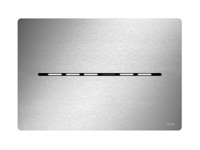 Электронная панель смыва TeceSolid, 9240464, с бесконтактной активацией, батарея 6 В, нержавеющая сталь, сатин (с покрытием против отпечатков пальцев)