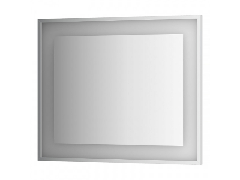 Купить Зеркало в багетной раме и LED-светильником Evoform Ledside BY 2204 90х75 см