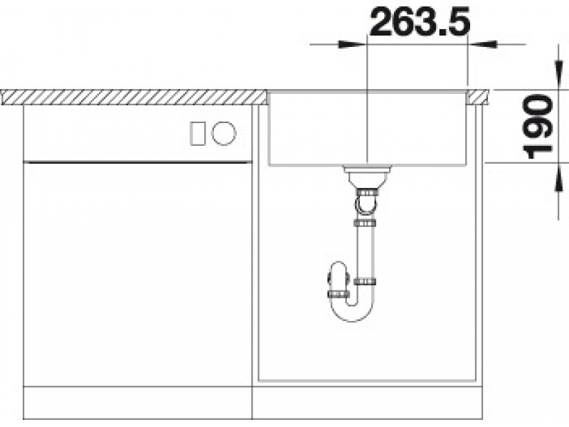 Купить Мойка Blanco Subline 500-F 523535 белый