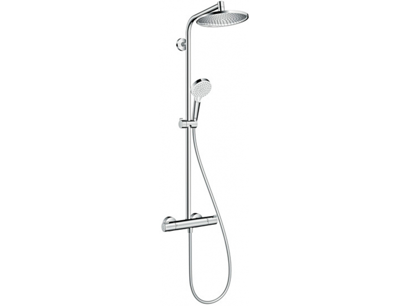 Купить Душевая система Hansgrohe Crometta S 240 1jet Showerpipe 27267000 с термостатом, хром