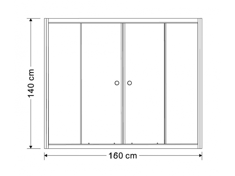 Купить Шторка для прямоугольной ванны Aquanet AQ5 00175831 160 х 140 см