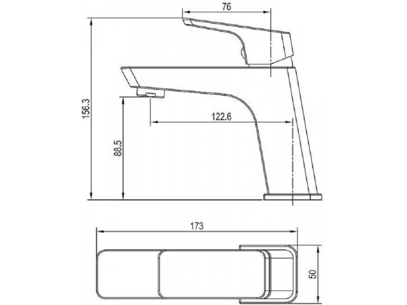 Купить Смеситель Aquanet Gotic AF440-10B для раковины, черный матовый (243291)