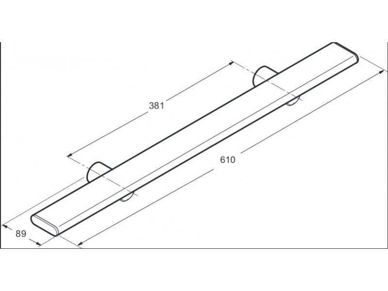 Купить Полка Jacob Delafon Panolux 61 см хром E64003-SHP