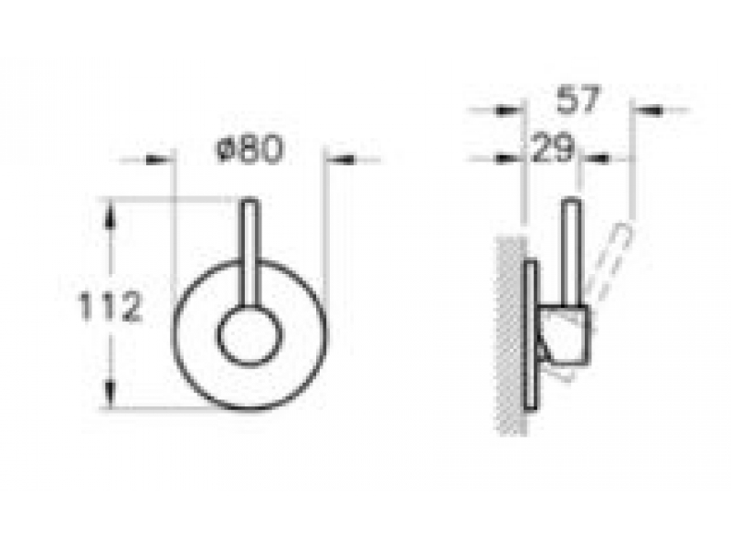 Купить Смеситель для биде Vitra Stop Valve A41936EXP, внешняя часть, хром