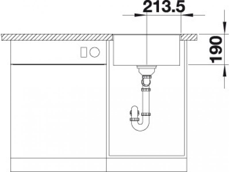 Купить Мойка Blanco Subline 400-F 523475 антрацит