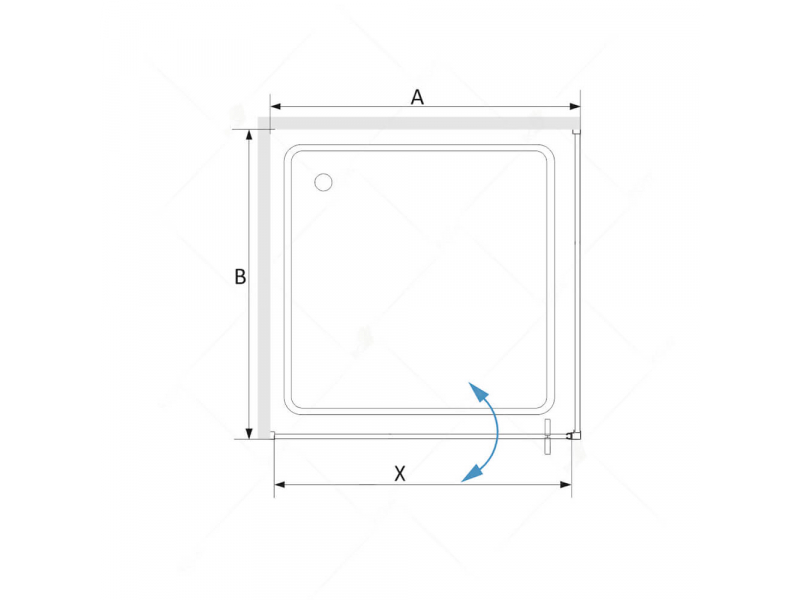 Купить Душевой уголок RGW SV-35 06323588-11 80 х 80 см квадратный, стекло прозрачное, хром