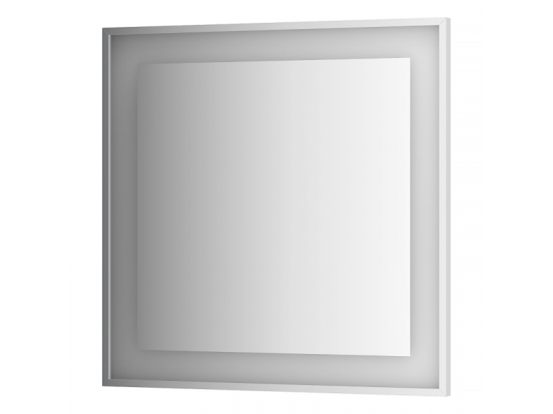 Купить Зеркало в багетной раме и LED-светильником Evoform Ledside BY 2211 90х90 см