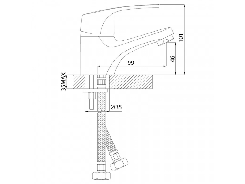 Купить Смеситель для раковины Rossinka D40-11