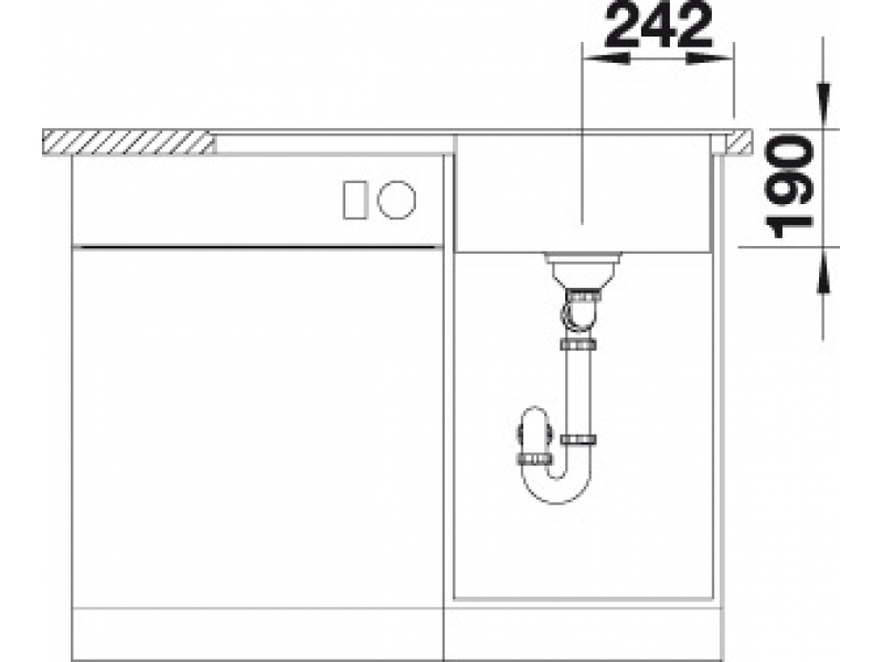 Купить Мойка Blanco Zenar 45 S 519256 крыло слева, жасмин