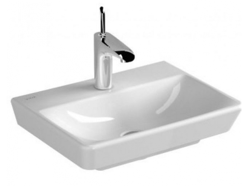 Купить Раковина Vitra T4 4450B003-0041 45 см подвесная, 1 отверстие для смесителя, без перелива