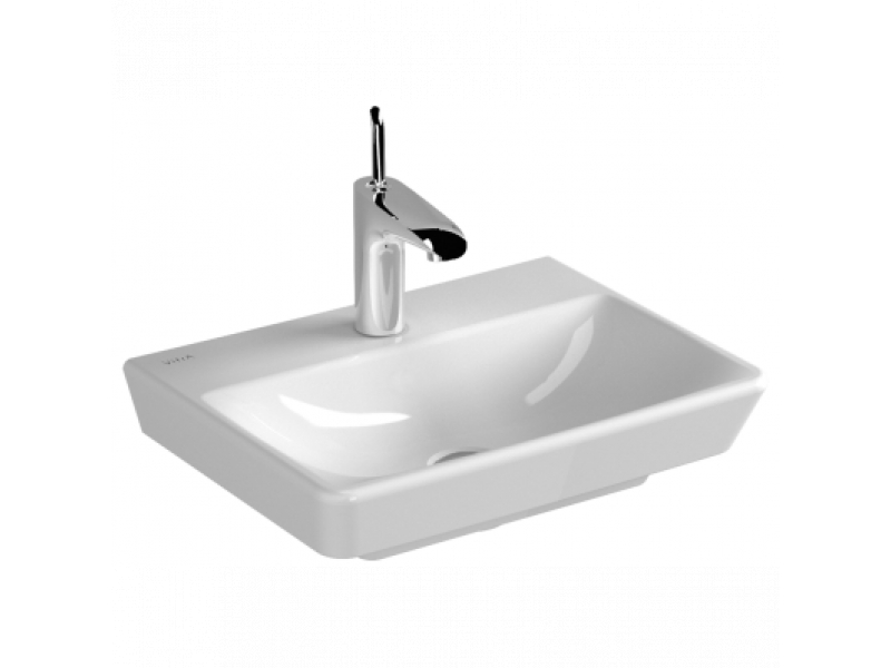 Купить Раковина Vitra T4 4450B003-0041 45 см подвесная, 1 отверстие для смесителя, без перелива