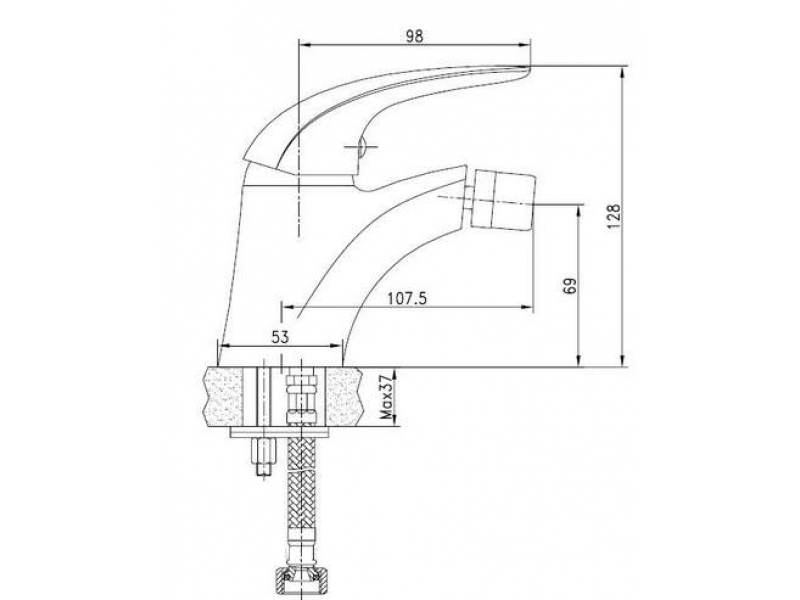 Купить Смеситель Aquanet Cobra SD90364 (187203) для биде