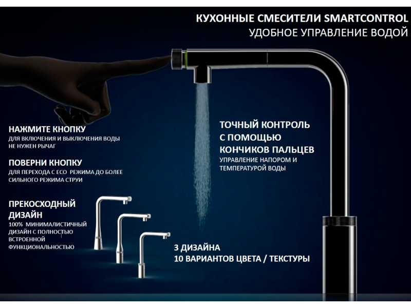 Купить Смеситель Grohe Essence SmartControl 31615GL0 для кухонной мойки, холодный рассвет глянцевый