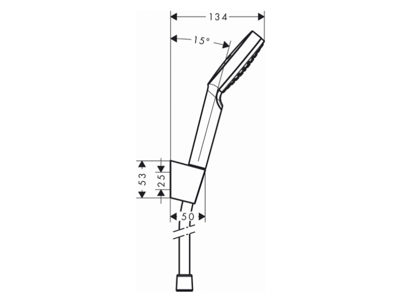 Купить Душевой гарнитур Hansgrohe Crometta 1jet 26690400, шланг 125 см, белый/хром