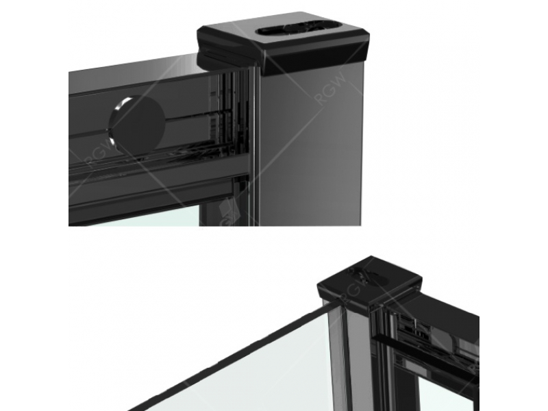 Купить Душевой уголок RGW CL-48 В 32094886-14 160 х 80 см, дверь раздвижная, стекло прозрачное, черный